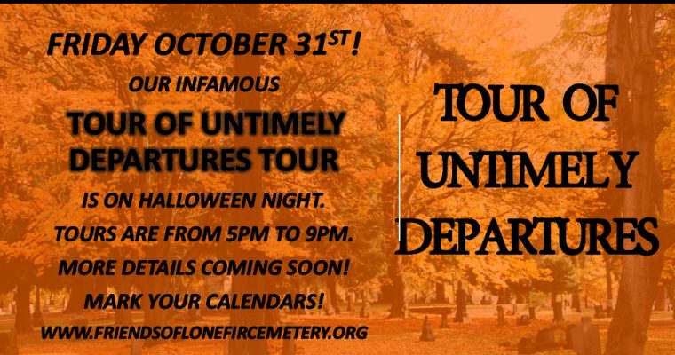 Tour of Untimely Departures is back!